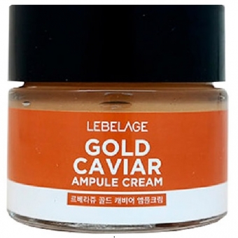 Антивозрастной крем-сыворотка с экстрактом икры Lebelage Ampule Cream Gold Caviar